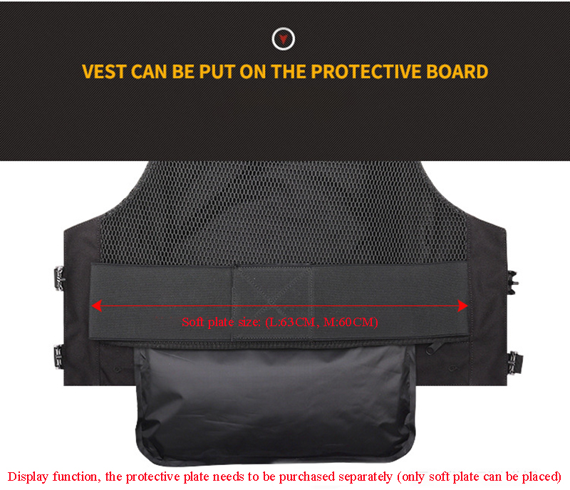 Baƙar fata 1000D Tactical Vest (13)