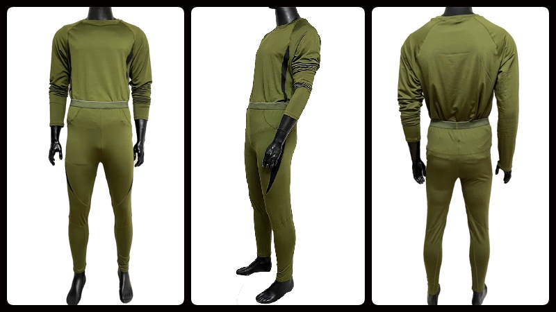 Zelené zimné pyžamo (3)