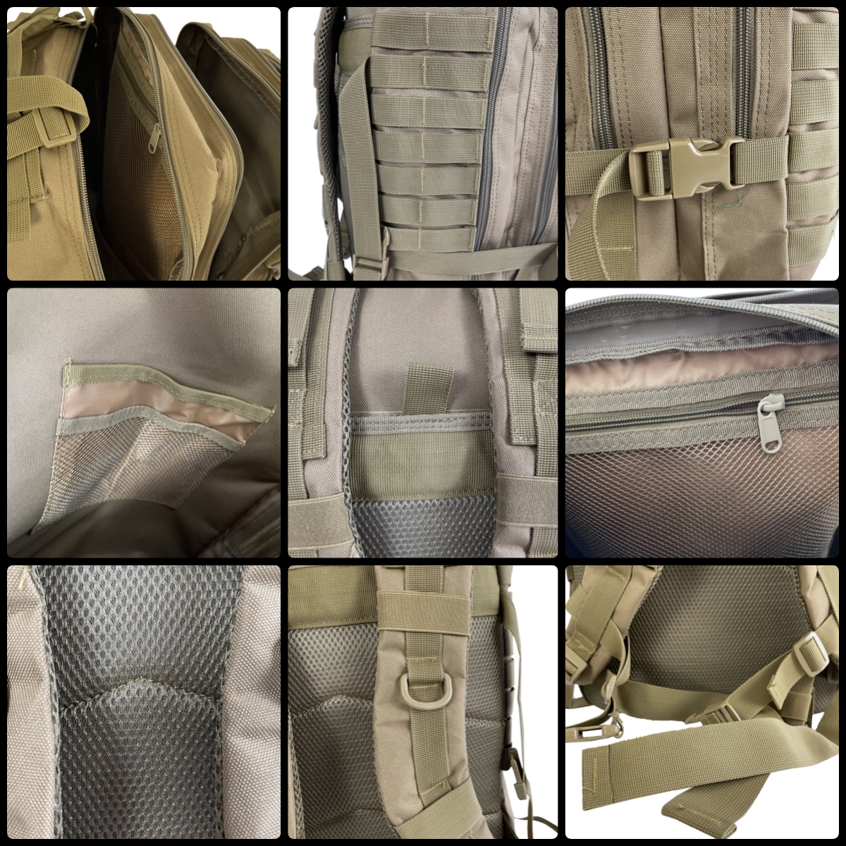 Khaki Army Backpack