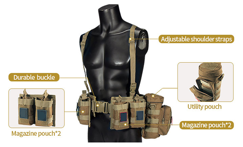 Caqui Tactical Army Chest Rig