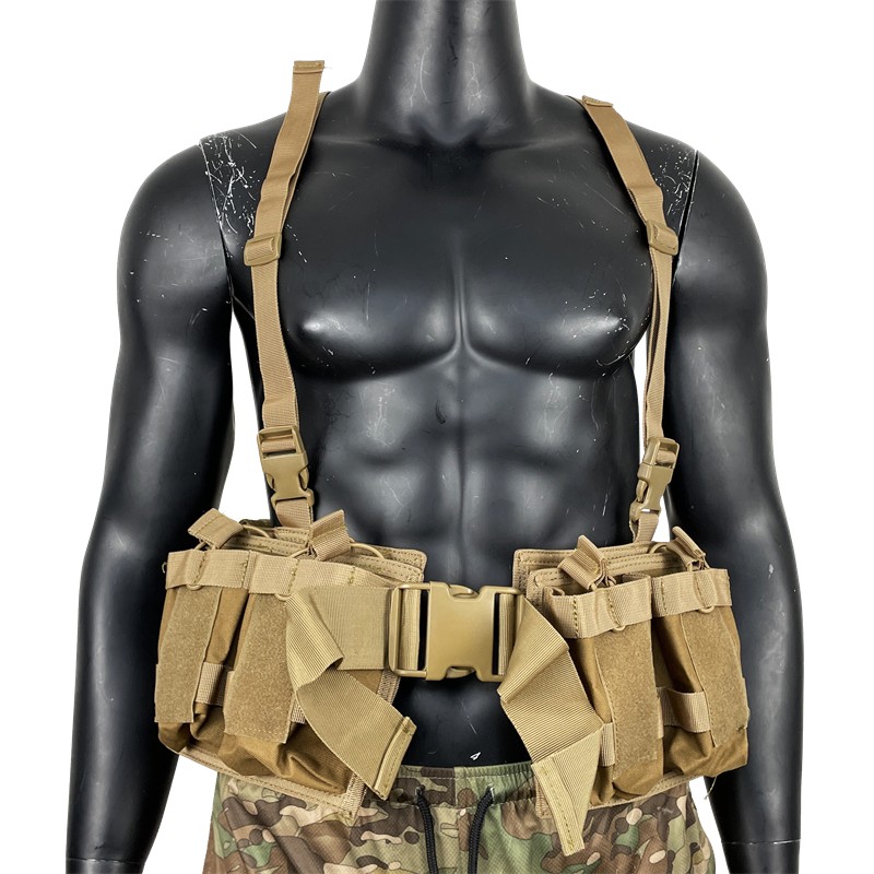 I-Khaki Tactical Army Chest Rig02