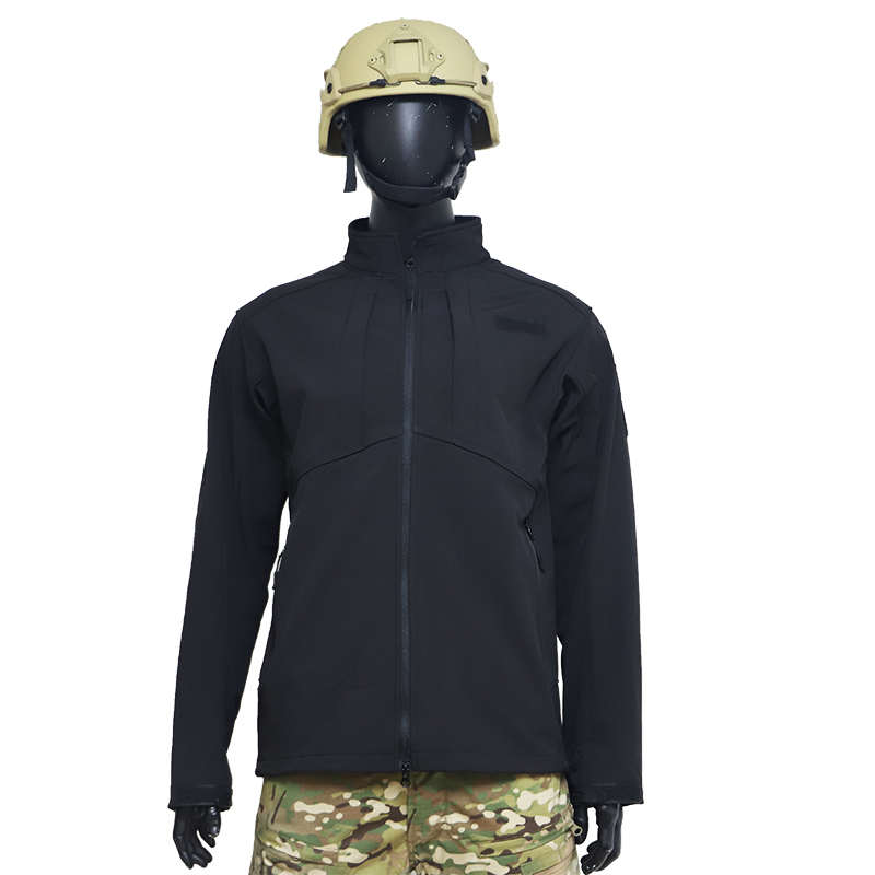 Black Tactical Soft Shell Jacket (1)